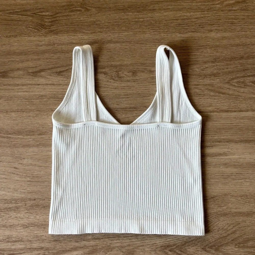 Free People Solid Rib Brami Top White XS/S - Picture 4 of 4